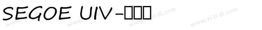 SEGOE UIV字体转换
